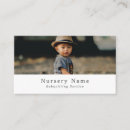 Search for nursery business cards Kindergarten