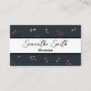 Search for note business cards Musician