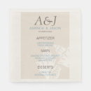 Search for beach wedding napkins Initials