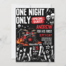Search for rock band birthday invitations Rock and roll