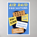 Search for precautions posters Air raid