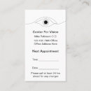 Search for eye doctor appointment cards Ophthalmologist
