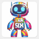 Search for birthday six stickers 6 years old