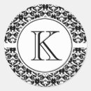 Search for black and white damask wedding stickers Chic