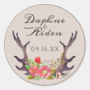 Search for floral antler stickers Rustic