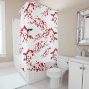 Search for cherry blossom shower curtains Red