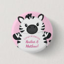 Search for zebra and pink badges Cute