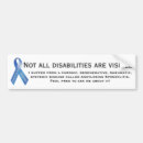 Search for invisible illness bumper stickers Awareness