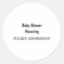 Search for black and white baby shower stickers Minimal