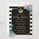 Search for prince and princess baby shower invitations Floral