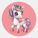 Search for unicorn cartoon stickers Cute