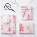 Search for vintage christmas tree wrapping paper Pink