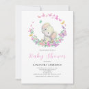 Search for elephant and butterfly invitations Pink