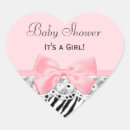 Search for zebra ribbon stickers Pink and black