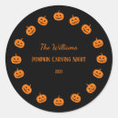 Search for pumpkin carving stickers Jack o' lantern