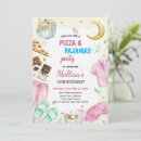 Search for pizza and pajama party invitations Girls sleepover