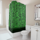Search for geek shower curtains Green