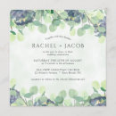 Search for dusty blue floral wedding invitations Foliage