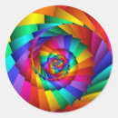 Search for rainbow fractal stickers Colourful