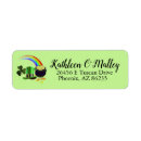 Search for shamrock return address labels Irish
