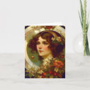 Search for art nouveau christmas cards Gold