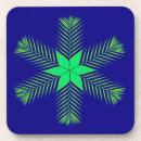 Search for palm leaf coasters Green