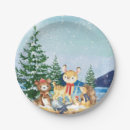 Search for woodland baby shower plates Girls