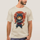 Search for ninja cat tshirts Sword