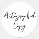 Search for autographed copy stickers Author