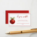 Search for red baubles invitations Watercolor