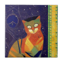 Search for abstract cat art tiles Kitty
