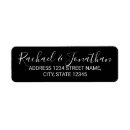Search for wedding black and white return address labels Script