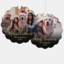 Search for black and gold christmas tree decorations Typography