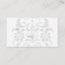 Search for damask place cards Modern