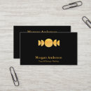 Search for moon business cards Minimalist