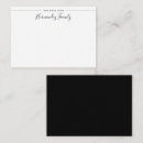 Search for family note cards Black and white