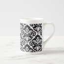 Search for black and white damask mugs Home