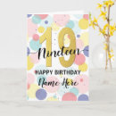 Search for girls 19th birthday cards 19 years old