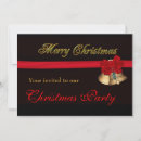 Search for elegant red gold christmas invitations Black