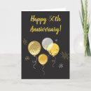 Search for 50th anniversary cards Black and gold