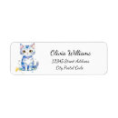 Search for cat paws return address labels Kitten