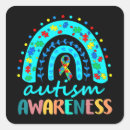 Search for autism rainbow stickers Awareness