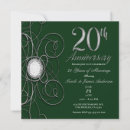 Search for 20th anniversary party invitations Elegant