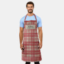 Search for plaid aprons Red