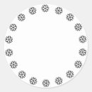 Search for white borders stickers Snowflakes