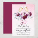 Search for champagne glass birthday invitations 50 and fabulous
