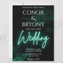 Search for neon wedding invitations Glow