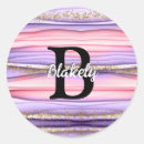 Search for girly monogram stickers Classy
