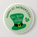 Search for irish leprechaun badges Clover