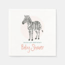 Search for safari baby shower napkins Zebra